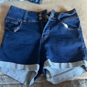 Dark Blue jean shorts size 0
